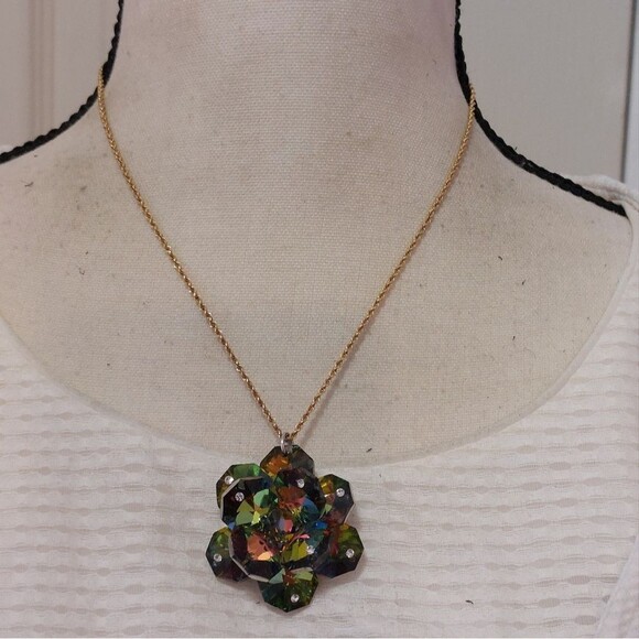 🔵Michael Anthony 585 14K Yellow Gold Rope Chain Necklace Spectacular Pendant